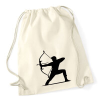 Turnbeutel Bogenschießen Silhouette 12 Liter