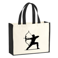 Jutetasche Bogenschießen Silhouette 21 Liter Black