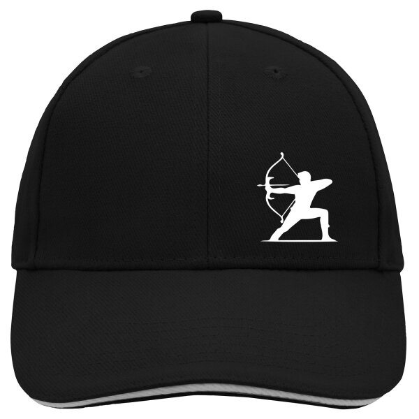 Cappy Mütze Bogenschießen Silhouette