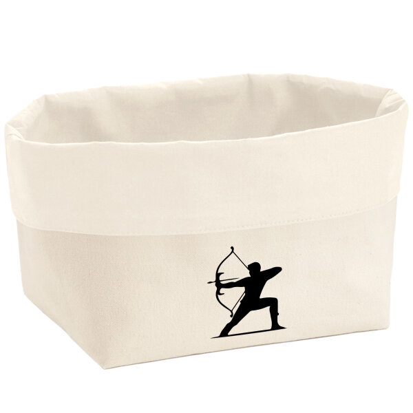 Organizer Bogenschießen Silhouette Aufbewahrungskorb