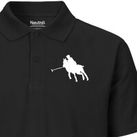 Herren Polo Shirt Polo Spieler Silhouette...
