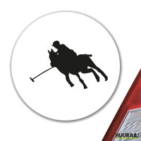 Aufkleber Polo Spieler Silhouette 10cm Sticker