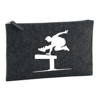 Kulturbeutel Parkour Freerunning 1 Liter Filz Charcoal...
