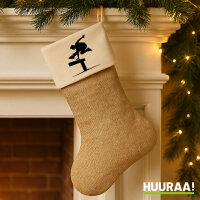 Weihnachtsstrumpf Parkour Freerunning Beige