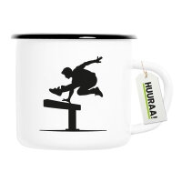 Emaille Tasse Parkour Freerunning 300ml Vintage Emaille...