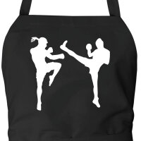 Schürze Kickboxen Silhouette
