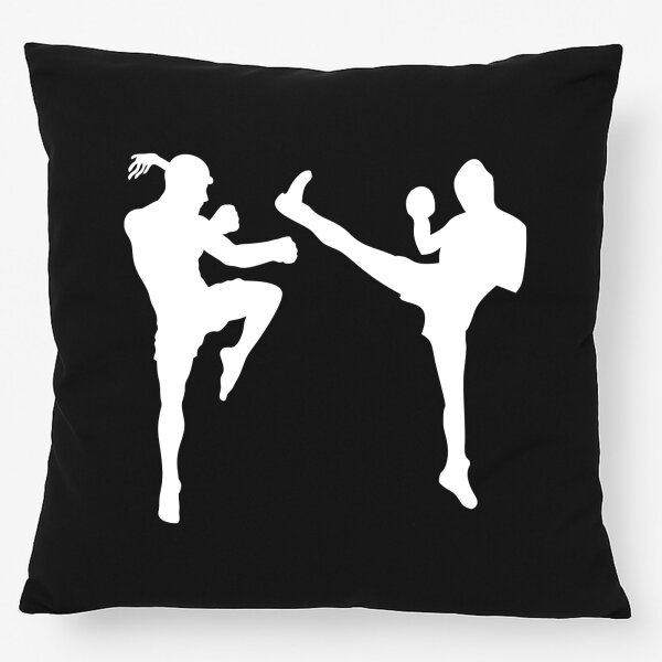Kissen Kickboxen Silhouette 40x40cm