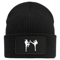 Beanie Kickboxen Silhouette Black Mütze