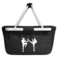 Einkaufskorb faltbar Kickboxen Silhouette 20 Liter...