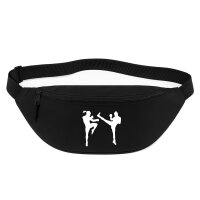 Bauchtasche Kickboxen Silhouette 2,5 Liter Black Crossbody Bag
