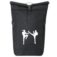 Kurierrucksack Kickboxen Silhouette 30-44 Liter Black Melange