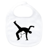 Baby Lätzchen Capoeira Silhouette Klettverschluss