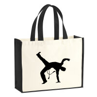 Jutetasche Capoeira Silhouette 21 Liter Black