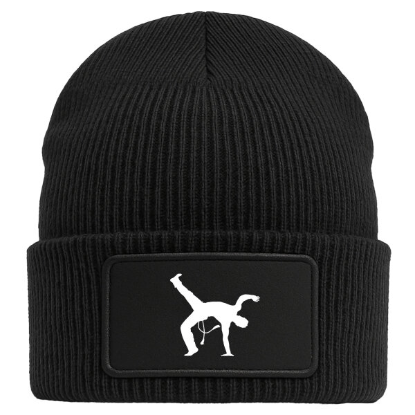 Beanie Capoeira Silhouette Black Mütze