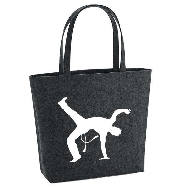 Filzshopper Capoeira Silhouette 22 Liter Filztasche