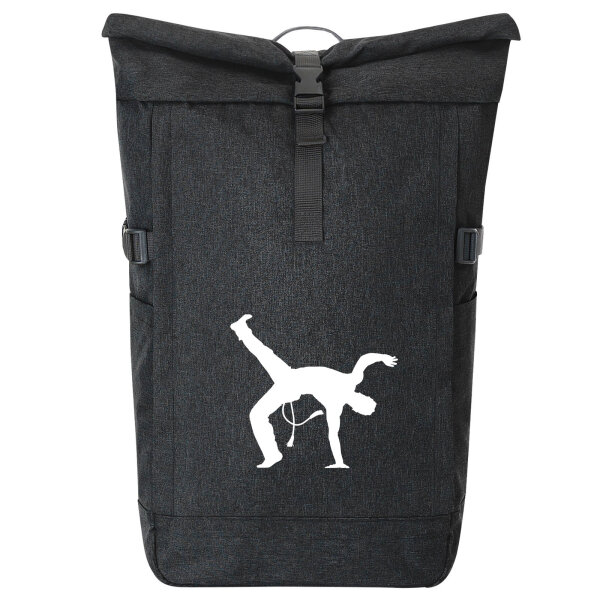 Kurierrucksack Capoeira Silhouette 30-44 Liter Black Melange