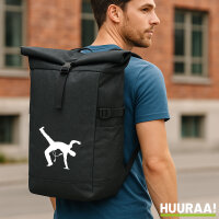Kurierrucksack Capoeira Silhouette 30-44 Liter Black Melange