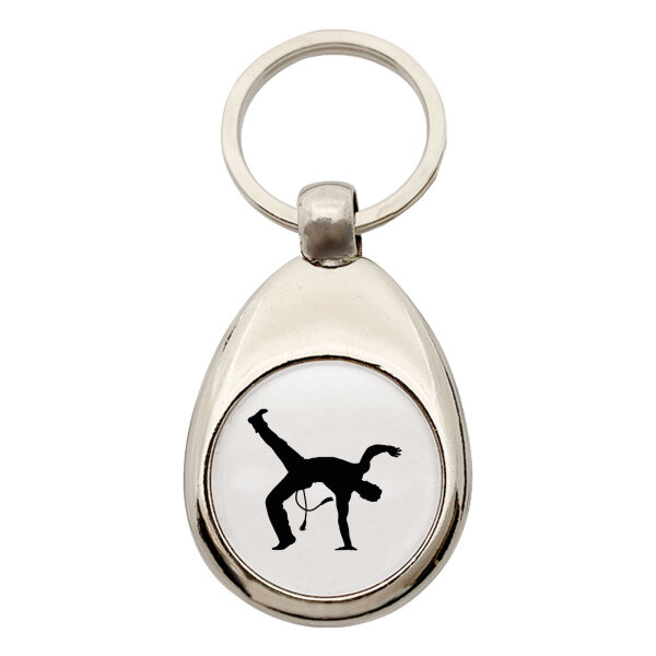 Schlüsselanhänger Capoeira Silhouette