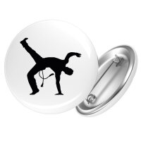Button Capoeira Silhouette
