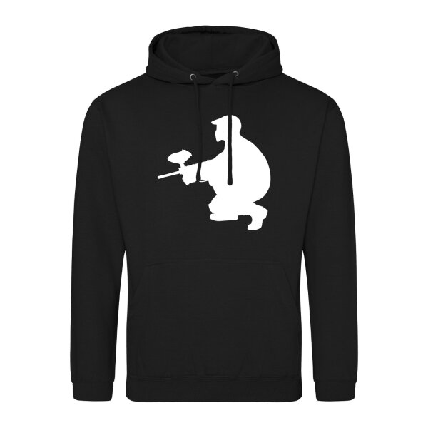 Unisex Hoodie Paintball Silhouette Größe S-3XL