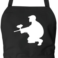 Schürze Paintball Silhouette