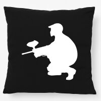 Kissen Paintball Silhouette 40x40cm