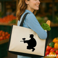 Jutetasche Paintball Silhouette 21 Liter Black