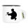 Emaille Tasse Paintball Silhouette 300ml Vintage Emaille Becher