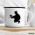 Emaille Tasse Paintball Silhouette 300ml Vintage Emaille Becher