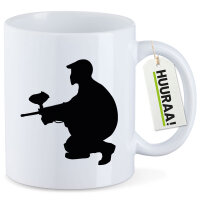 Kaffeetasse Paintball Silhouette 330ml