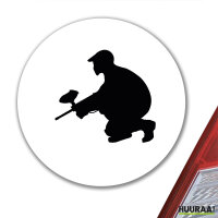 Aufkleber Paintball Silhouette 10cm Sticker