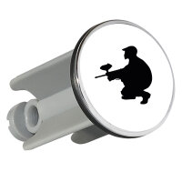 Waschbeckenstöpsel Paintball Silhouette 4cm...