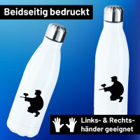Edelstahl-Trinkflasche Paintball Silhouette 500ml Wasserflasche