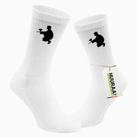 Socken Paintball Silhouette Größe 37/46 White Motiv Tennissocken