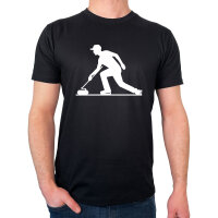Herren T-Shirt Curling Silhouette Größe S-3XL