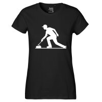 Damen T-Shirt Curling Silhouette Größe XS-XXL
