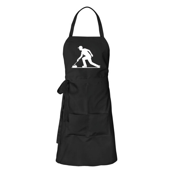 Schürze Curling Silhouette