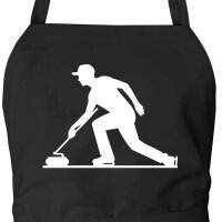 Schürze Curling Silhouette