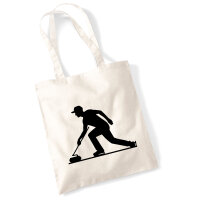 Jutebeutel Curling Silhouette 10 Liter
