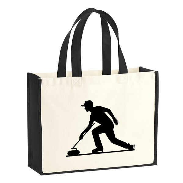 Jutetasche Curling Silhouette 21 Liter Black