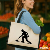 Jutetasche Curling Silhouette 21 Liter Black