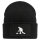 Beanie Curling Silhouette Black Mütze