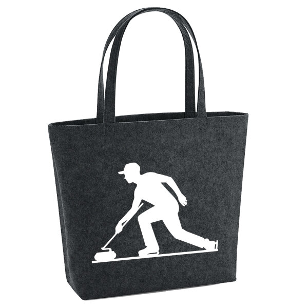 Filzshopper Curling Silhouette 22 Liter Filztasche