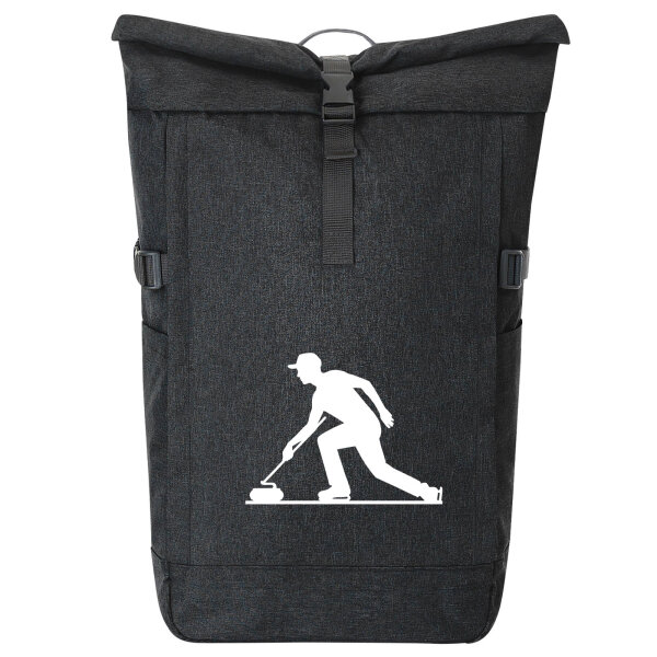 Kurierrucksack Curling Silhouette 30-44 Liter Black Melange