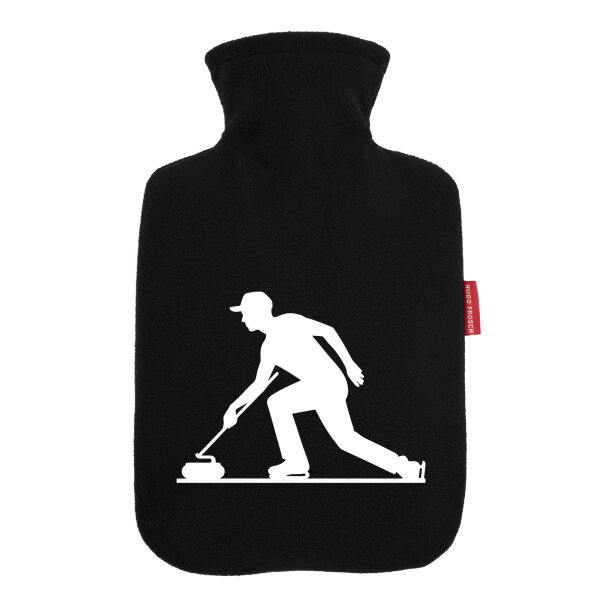 Wärmflasche Curling Silhouette