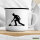 Emaille Tasse Curling Silhouette 300ml Vintage Emaille Becher