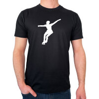 Herren T-Shirt Eiskunstlauf Silhouette Größe...