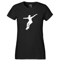 Damen T-Shirt Eiskunstlauf Silhouette Größe...