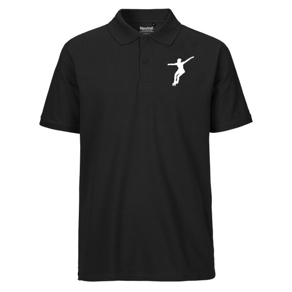 Herren Polo Shirt Eiskunstlauf Silhouette Größe S-3XL