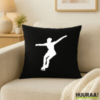 Kissen Eiskunstlauf Silhouette 40x40cm